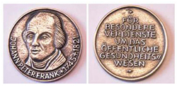 Johann-Peter-Frank Medaille